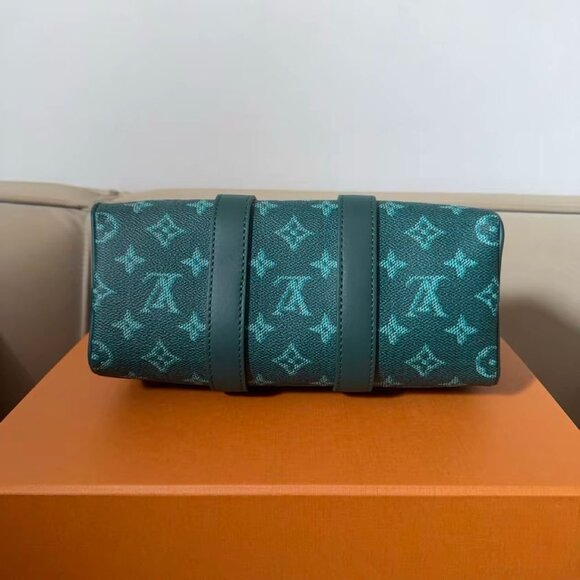 LOUIS VUITTON keepall puppy paw print hand-held shoulder crossbody travel bag - Picture 3 of 5